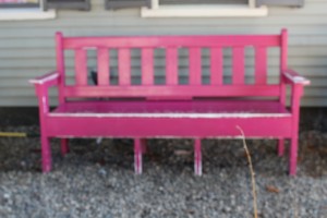 Pink Bench, Ogunquit Maine