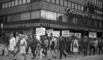 Demonstration in Helsinki against the invasion