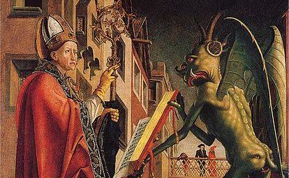 Saint Wolfgang and the Devil, by Michael Pacher.