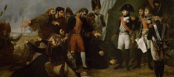 Napoleon accepting the surrender of Madrid during the Peninsular War