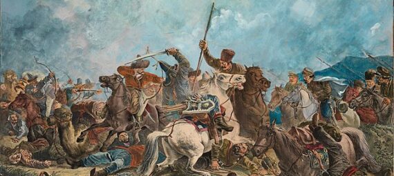 Ural Cossacks in skirmish with Kazakhs