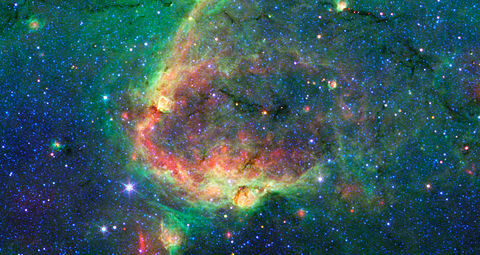 Astrophysicist Eric Chaisson argues in Cosmic Evolution that optimal energy flows are the key to understanding the origin and evolution of complexity, whether in stars and galaxies (photo courtesy STScI/NASA) or in carbon-based structures such as life-forms and the human brain.