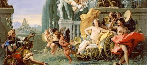Tiepolo's Triumph of Flora (c. 1743), a scene based on the Fasti, Book 4[1]