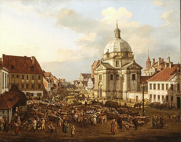 Warsaw New Town in 1778. Painted by Bernardo Bellotto