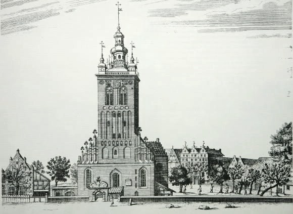 St Catherine's in the 1770s-St. Catherine's Church, Gdańsk