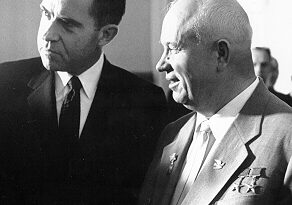 Khrushchev with Vice President Richard Nixon, 1959
