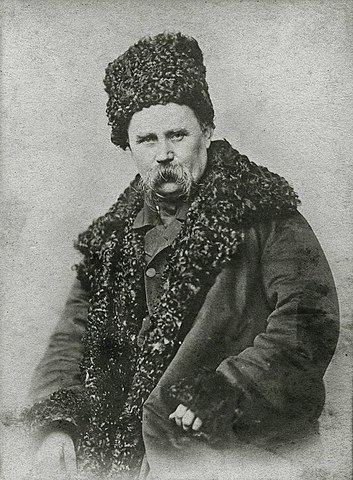 Shevchenko photographed by Andrey Denyer, c. 1859