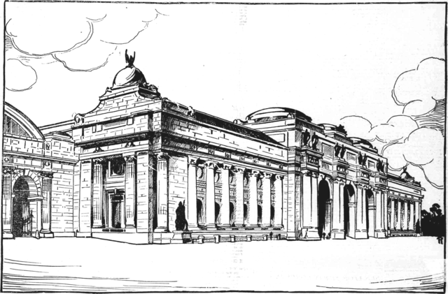 A 1902 drawing of a proposal for the design of Union Station