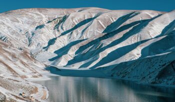 landscape photography of mountain lake