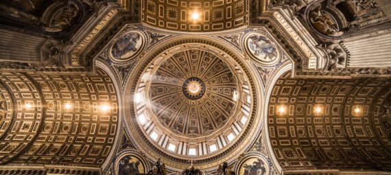 Photo by Tomas Anunziata: https://www.pexels.com/photo/brown-dome-ceiling-building-inside-view-412080/